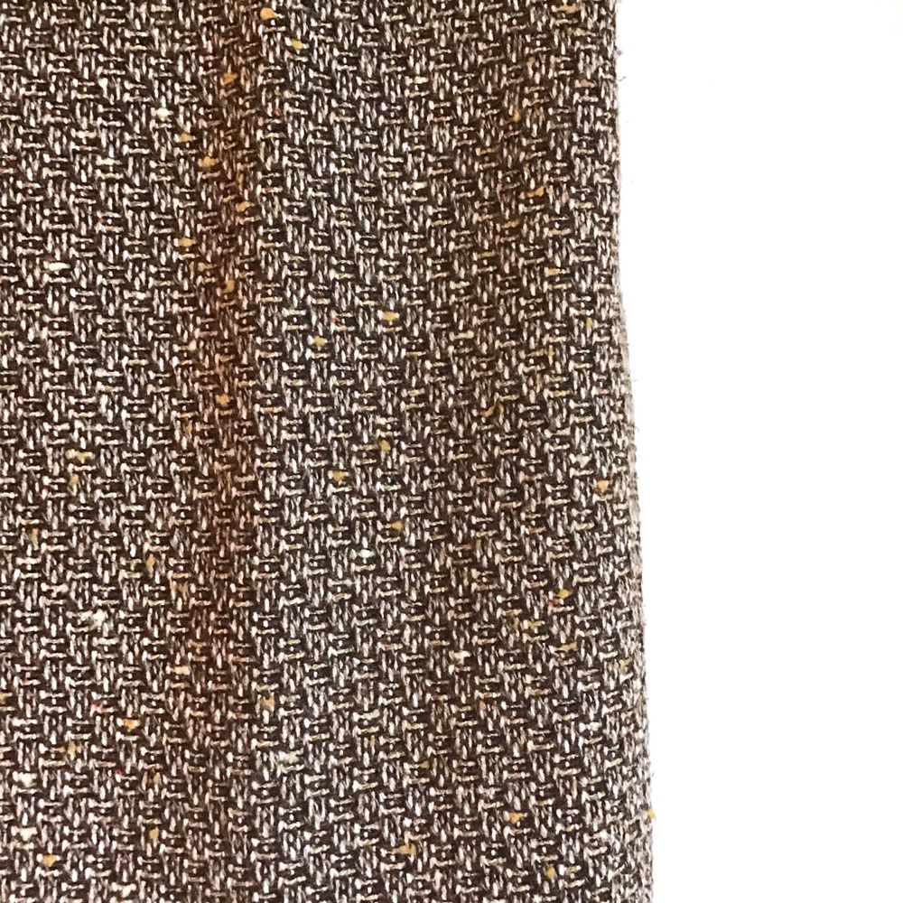 Ann Taylor LOFT brown wool tweed pencil skirt - Picture 4 of 8